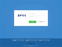 Tablet Screenshot of email.spec.ir
